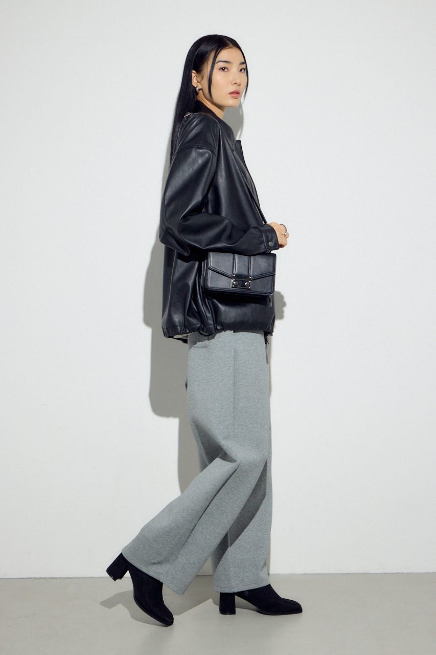 フラップデザインウォレットバッグ BLK FREE