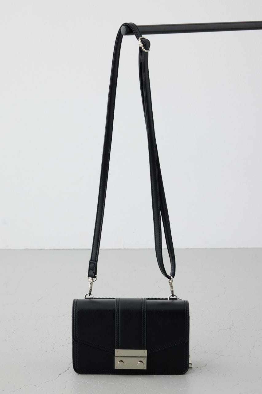 フラップデザインウォレットバッグ BLK FREE
