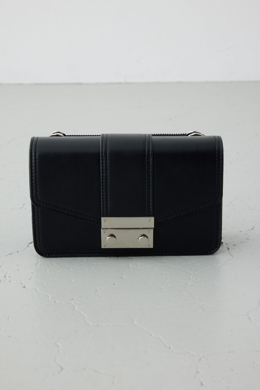 フラップデザインウォレットバッグ BLK FREE