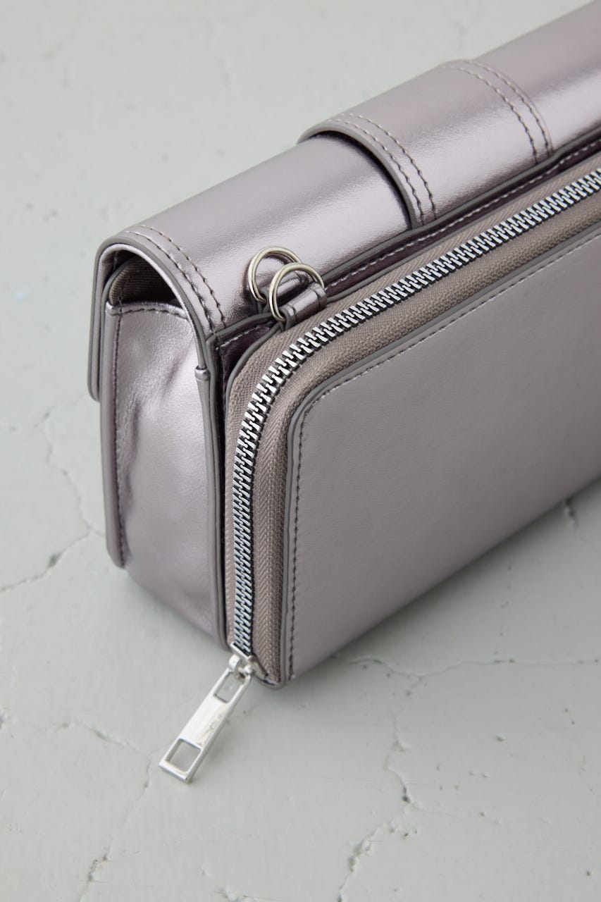 フラップデザインウォレットバッグ D/SLV FREE