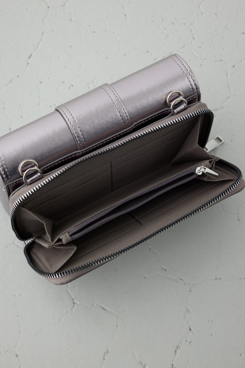 フラップデザインウォレットバッグ D/SLV FREE