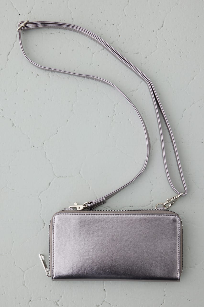 フラップデザインウォレットバッグ D/SLV FREE