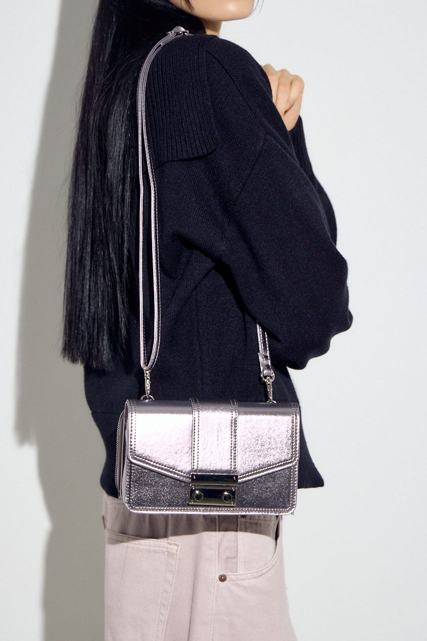 フラップデザインウォレットバッグ D/SLV FREE