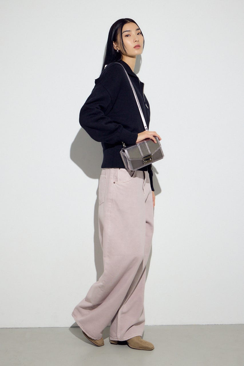 フラップデザインウォレットバッグ D/SLV FREE