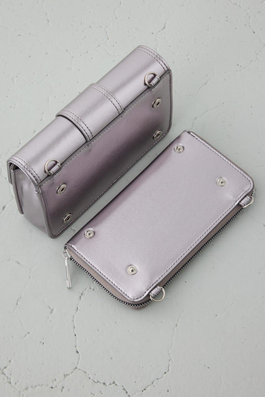 フラップデザインウォレットバッグ D/SLV FREE