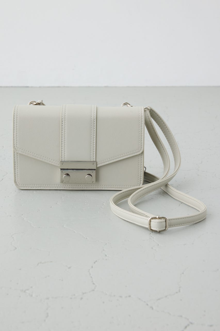 フラップデザインウォレットバッグ GREIGE FREE