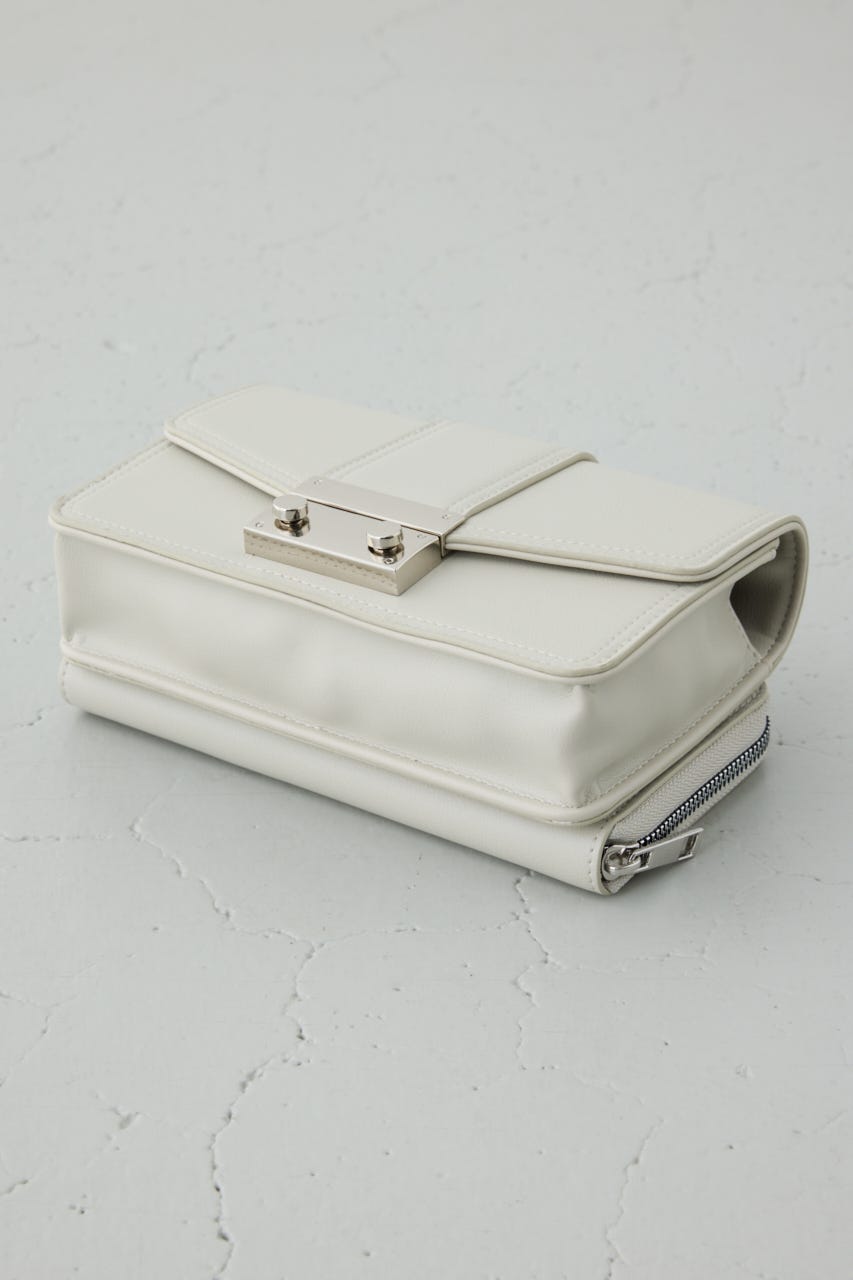 フラップデザインウォレットバッグ GREIGE FREE