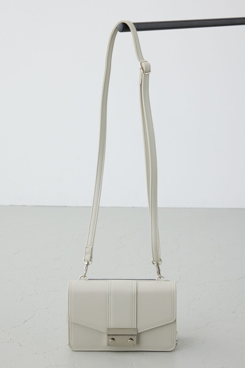 フラップデザインウォレットバッグ GREIGE FREE