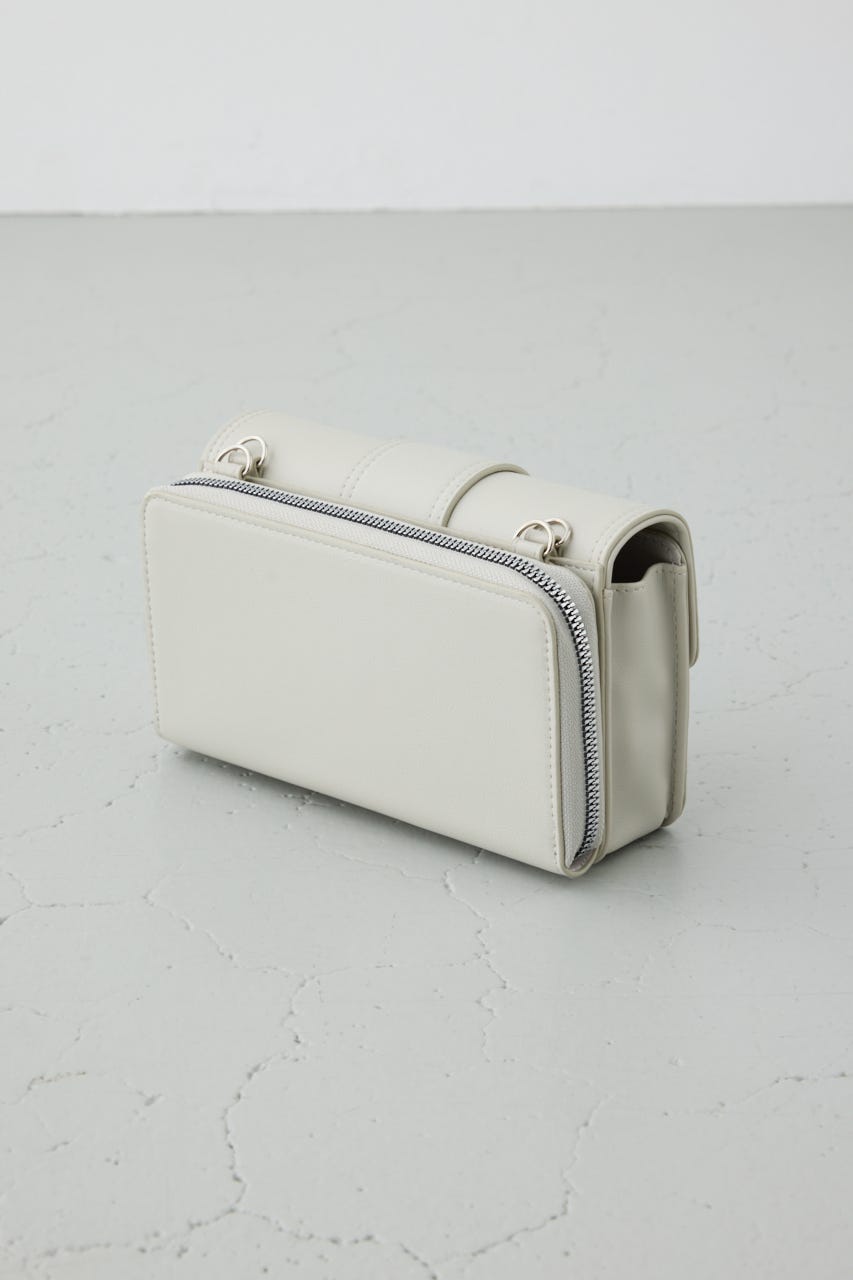 フラップデザインウォレットバッグ GREIGE FREE