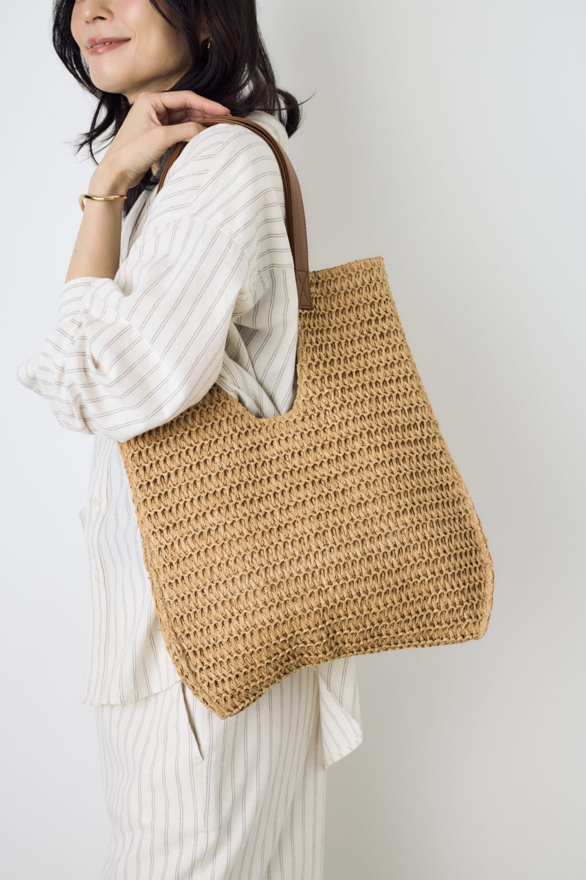 ペーパーメッシュトート BEG FREE