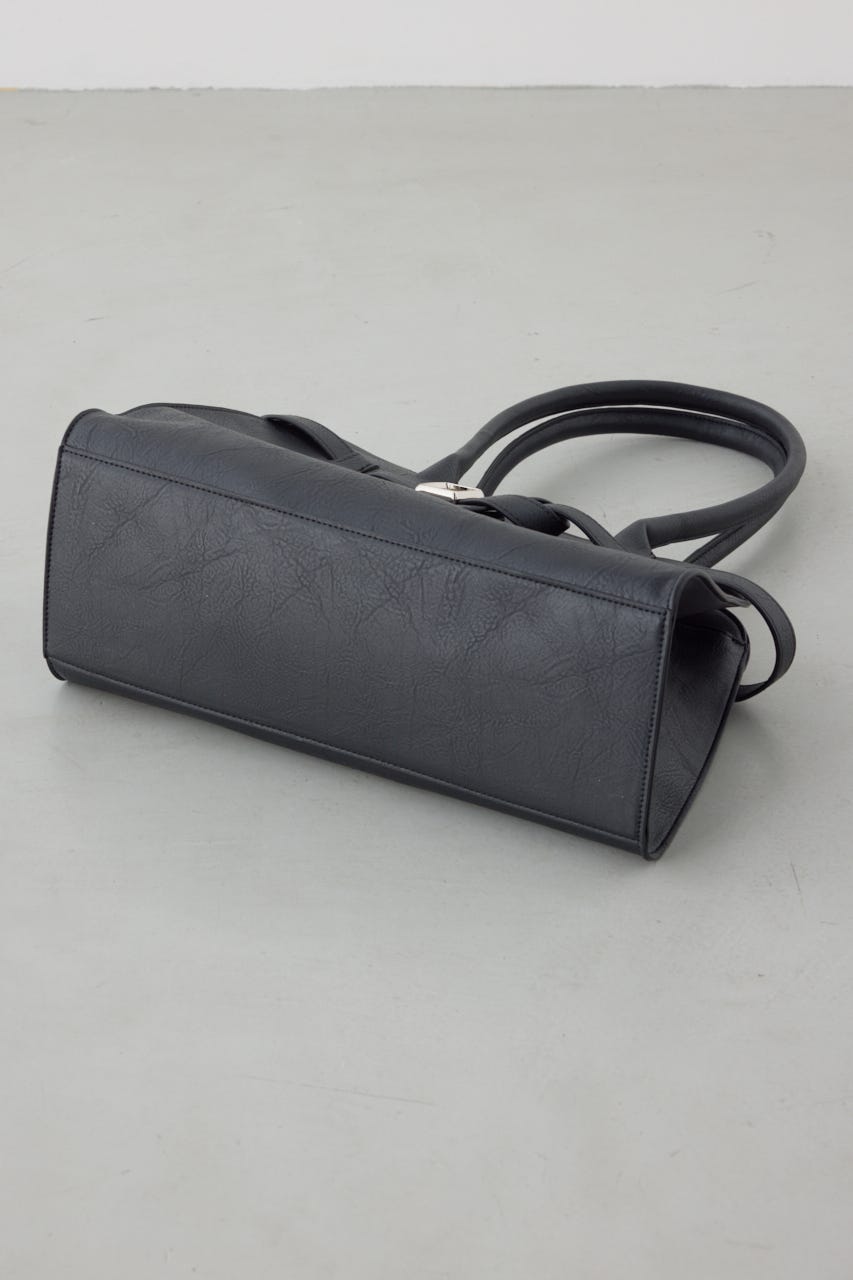 メタルパーツベルトハンドバッグ BLK FREE