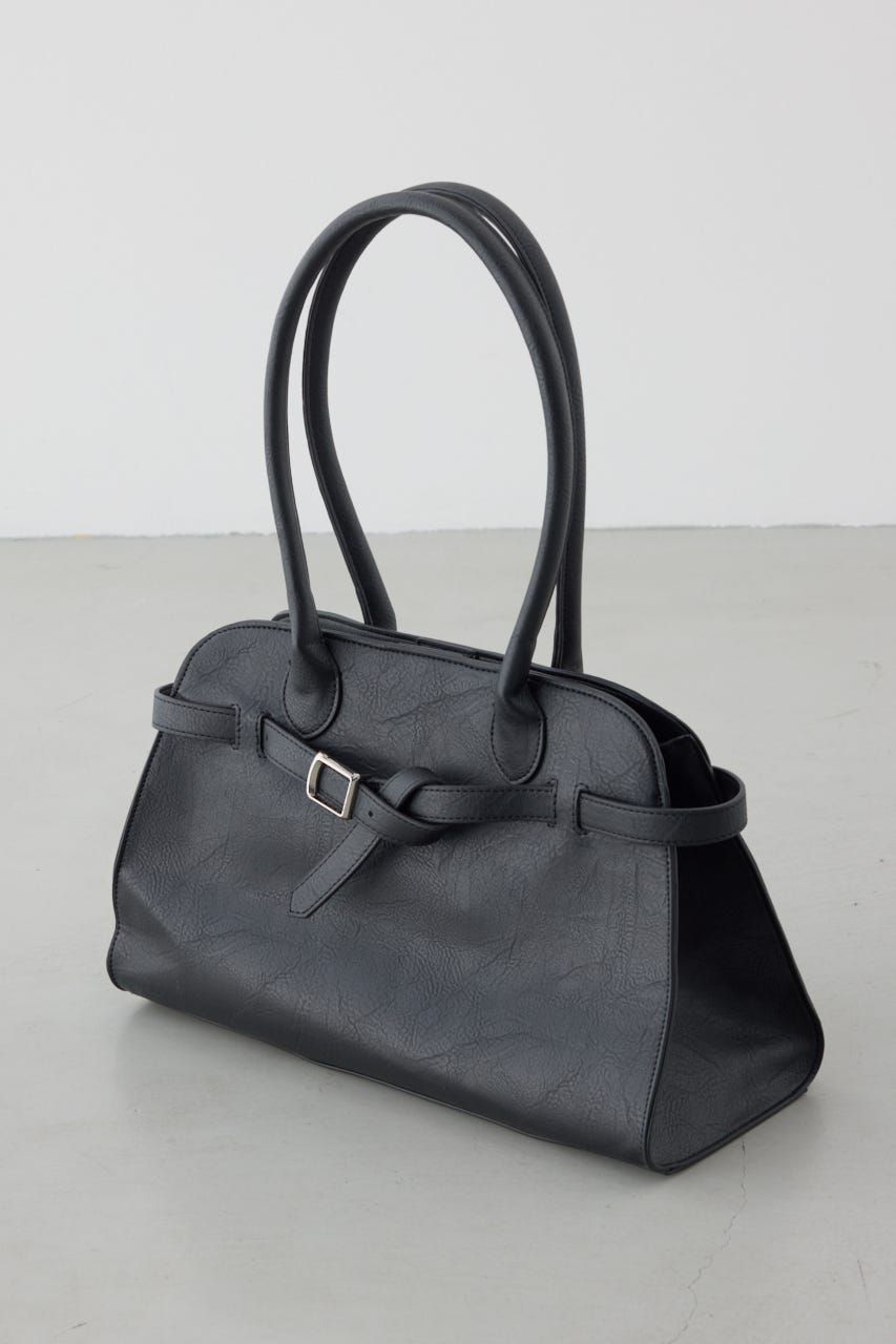 メタルパーツベルトハンドバッグ BLK FREE