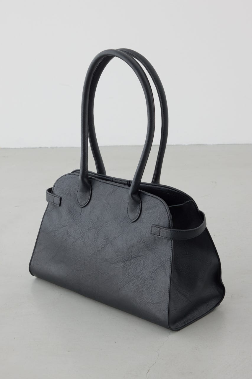 メタルパーツベルトハンドバッグ BLK FREE