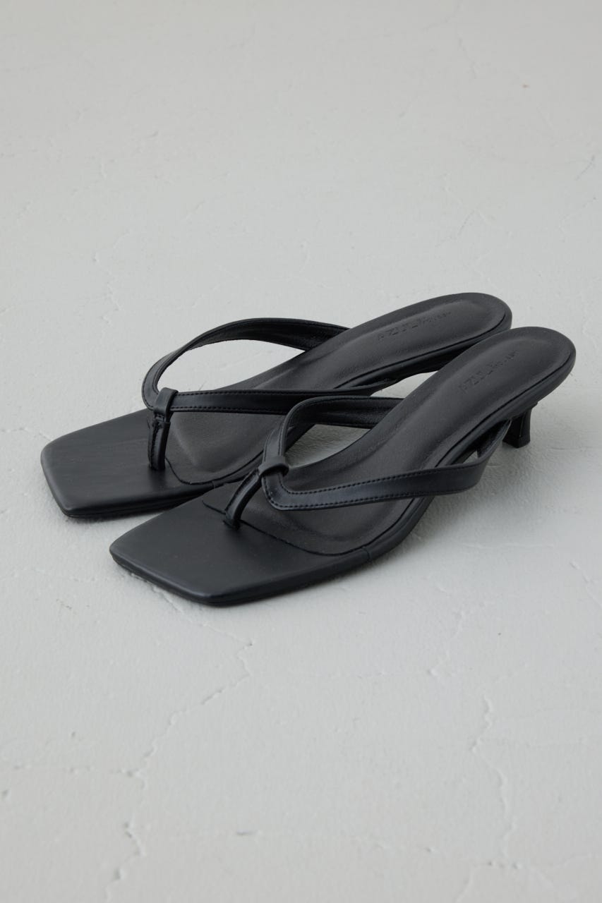 トングミュールサンダル BLK S