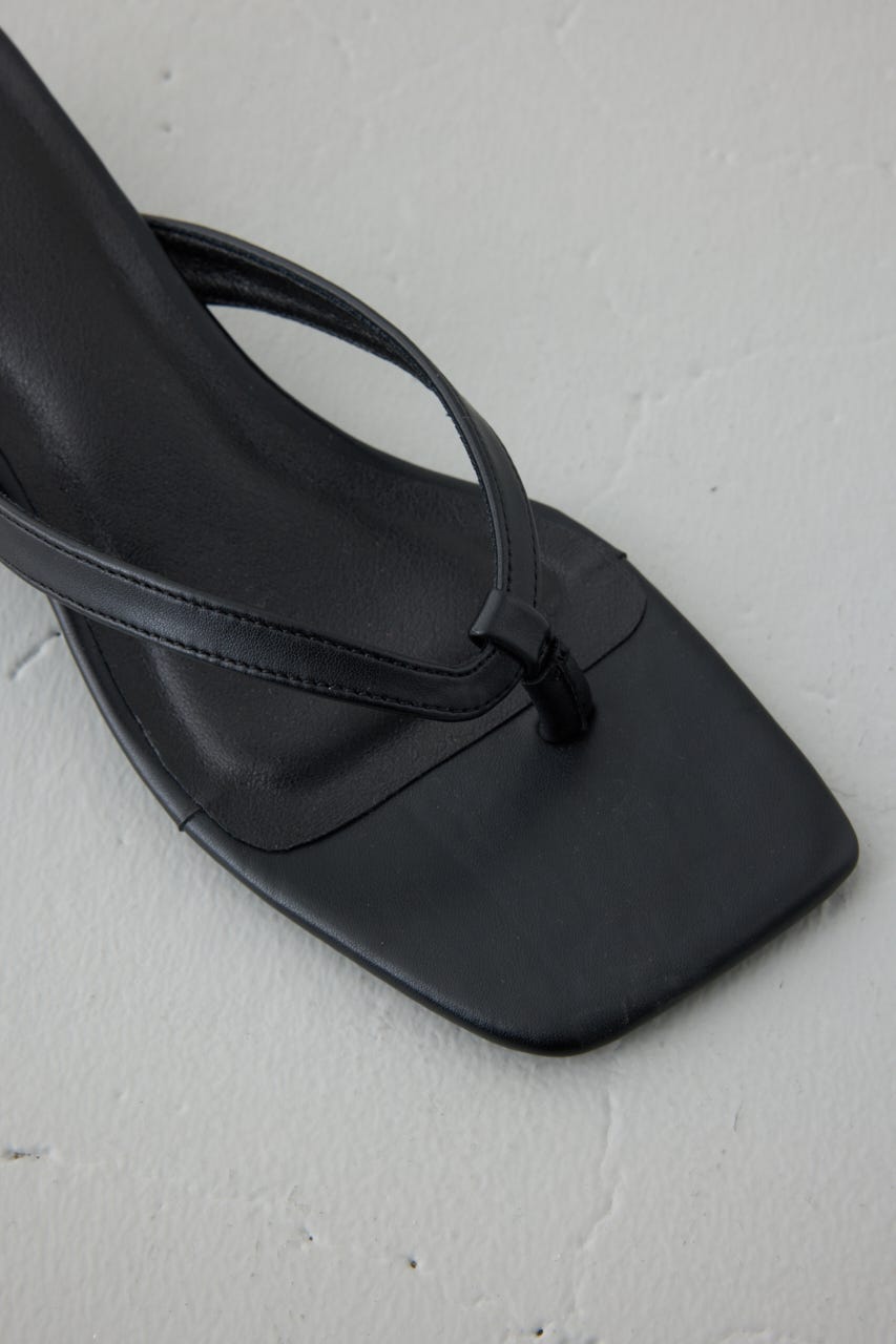 トングミュールサンダル BLK S