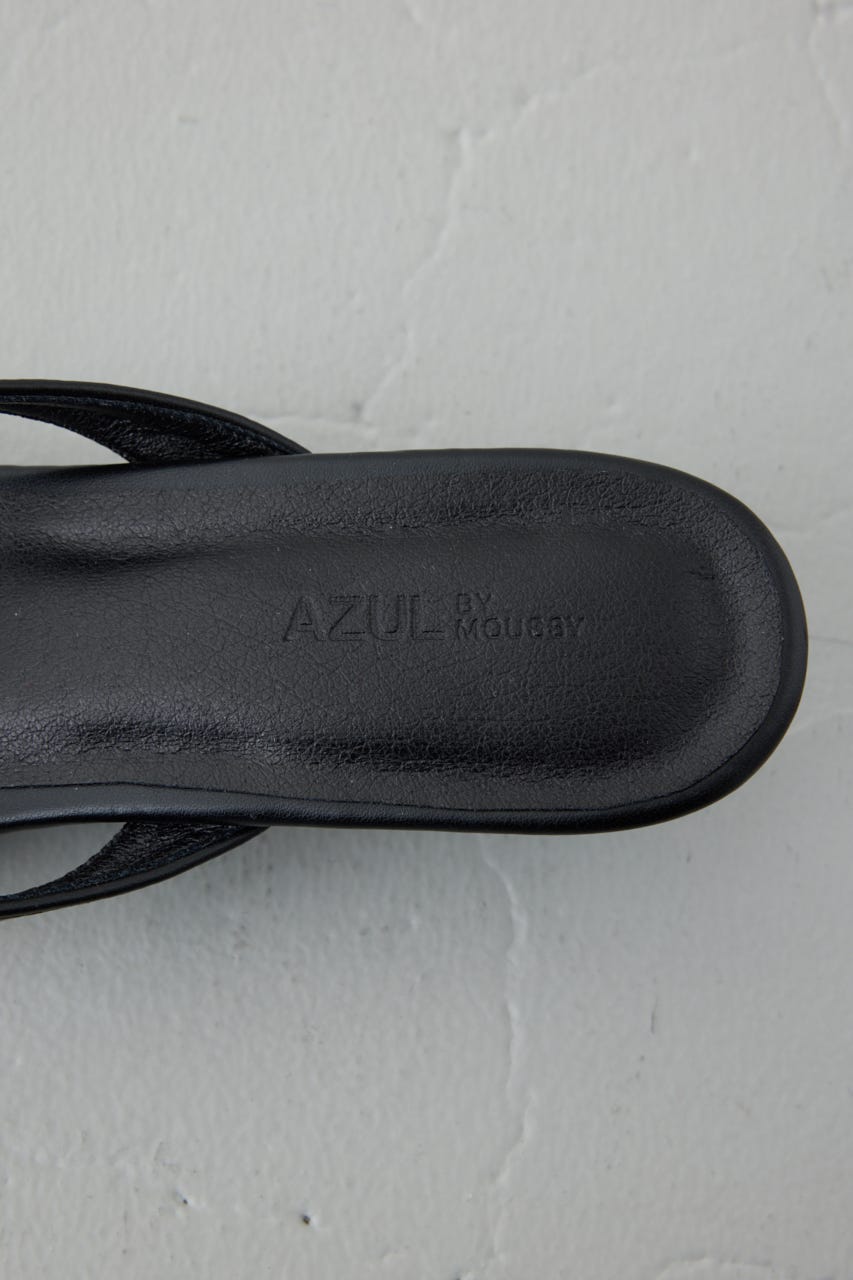 トングミュールサンダル BLK S