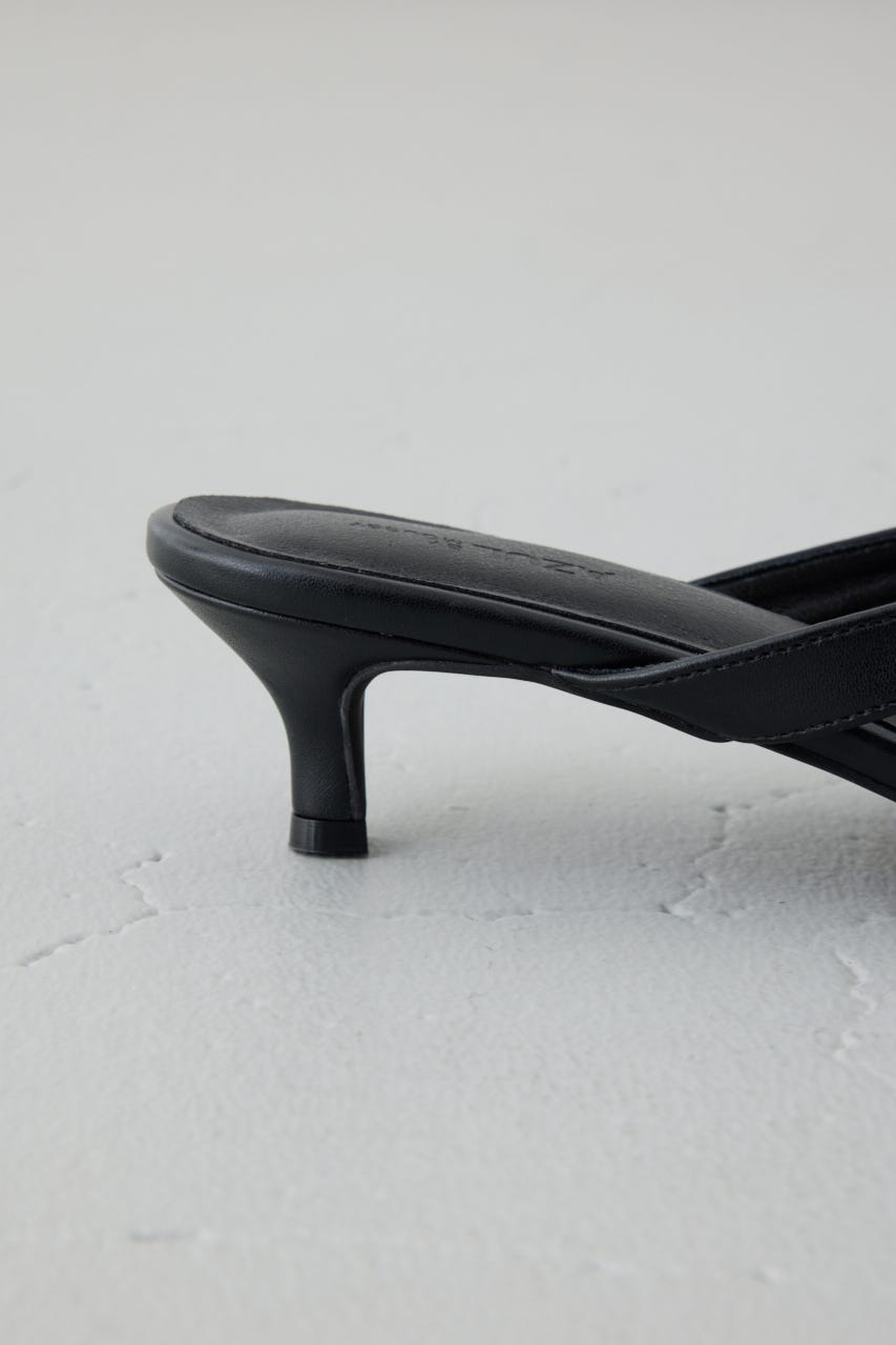 トングミュールサンダル BLK S