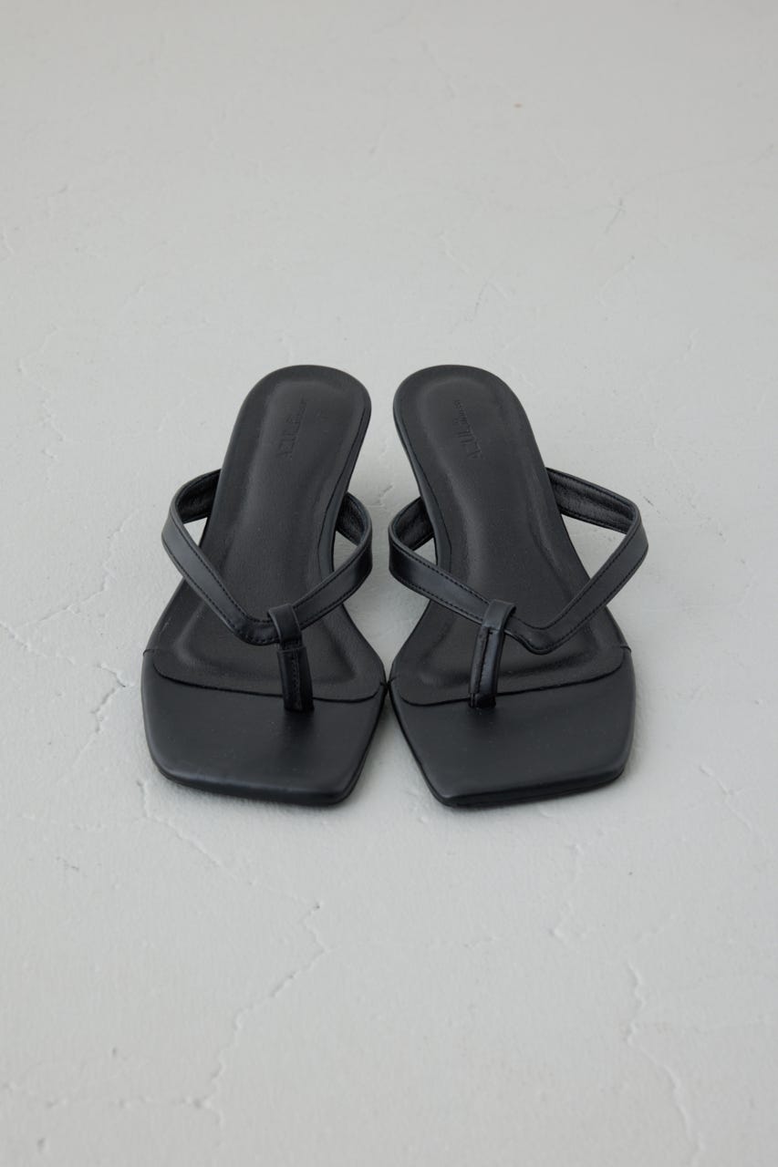 トングミュールサンダル BLK S
