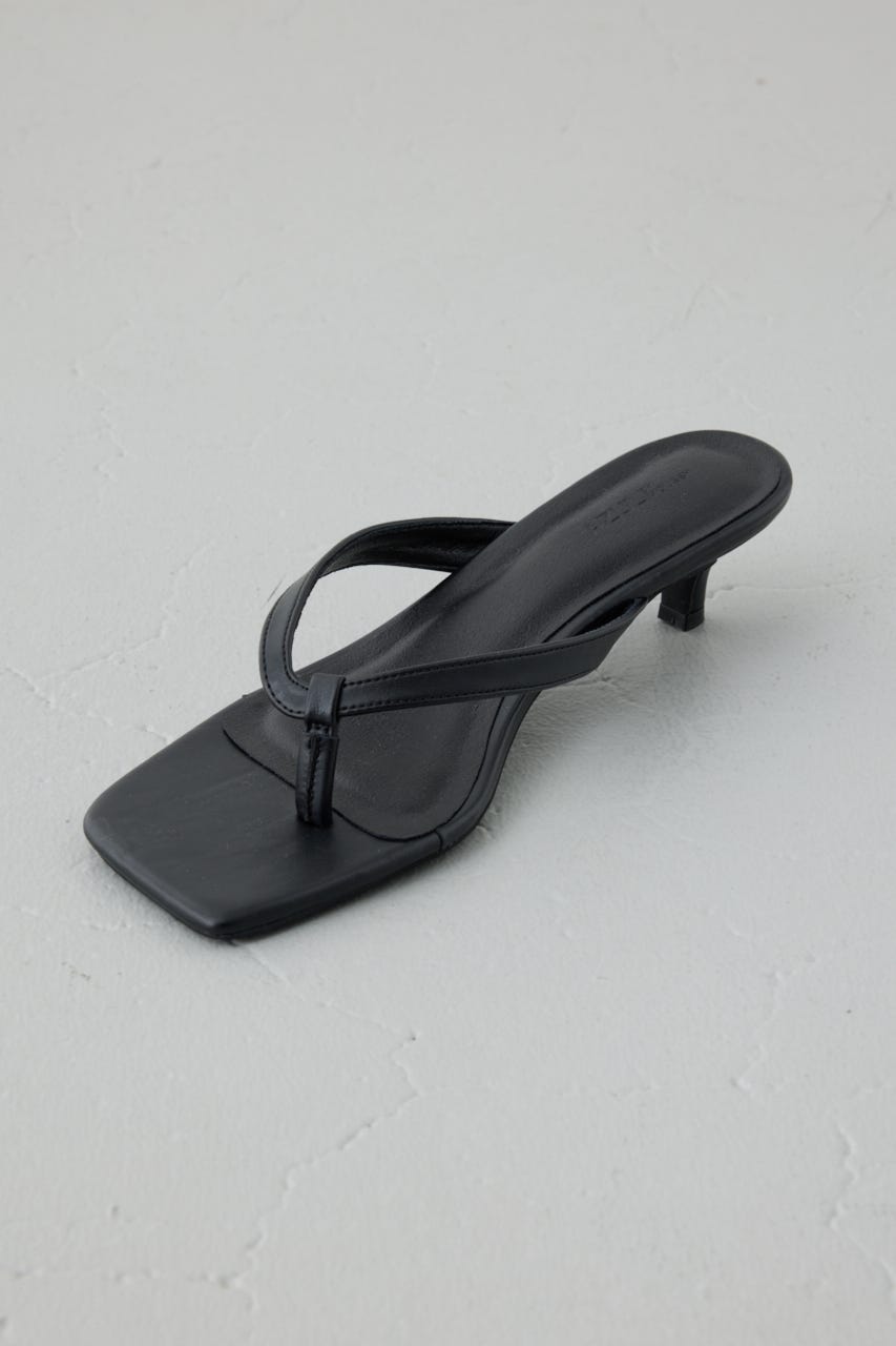 トングミュールサンダル BLK S