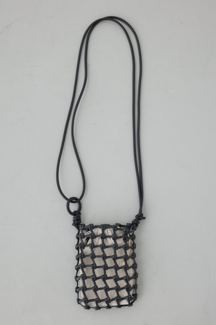 マクラメミニショルダー BLK FREE