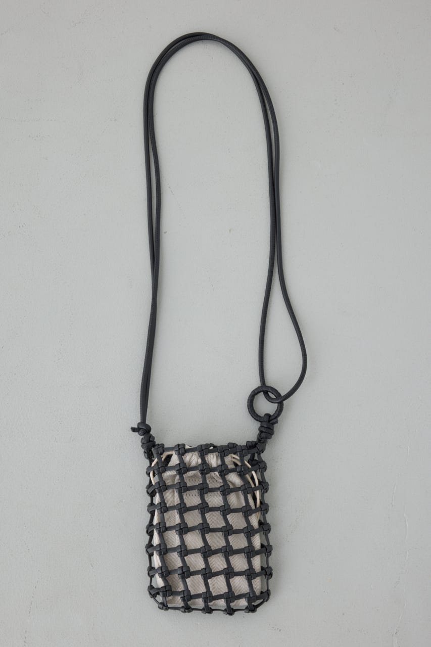 マクラメミニショルダー BLK FREE