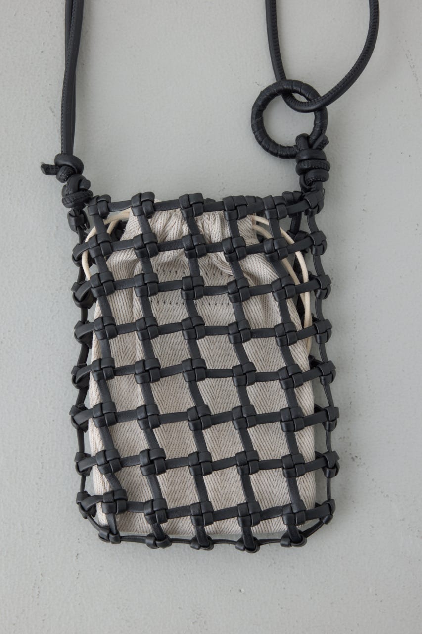 マクラメミニショルダー BLK FREE