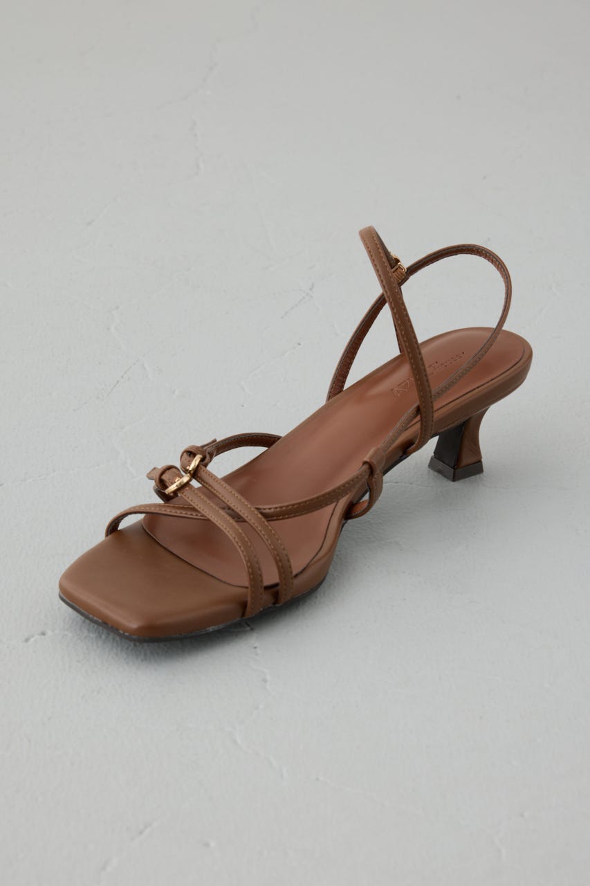 ナローストラップサンダル BRN LL