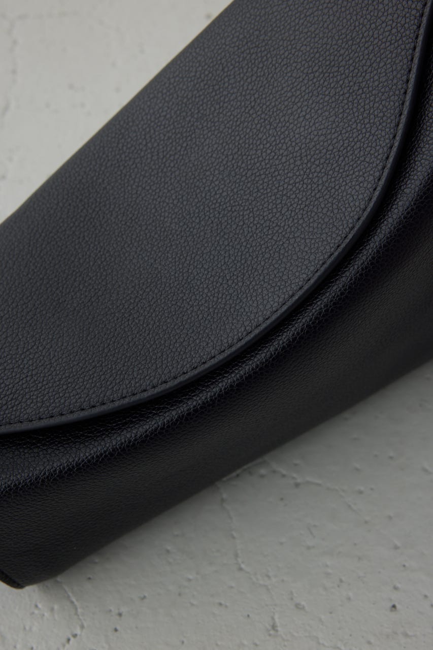 フェイクレザークロスボディバッグ BLK FREE