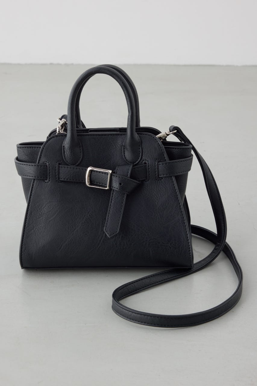 メタルパーツベルトミニバッグ BLK FREE