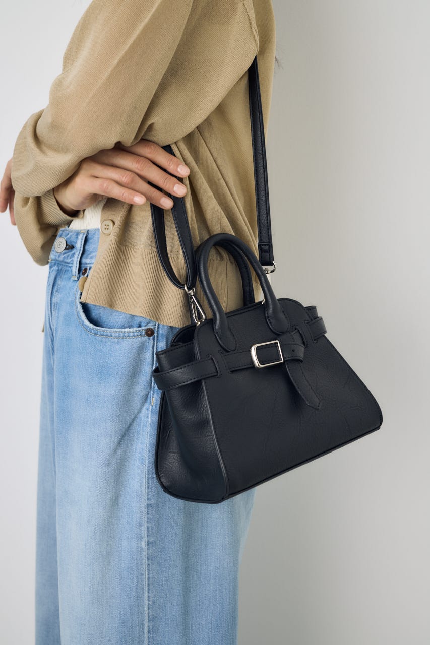 メタルパーツベルトミニバッグ BLK FREE