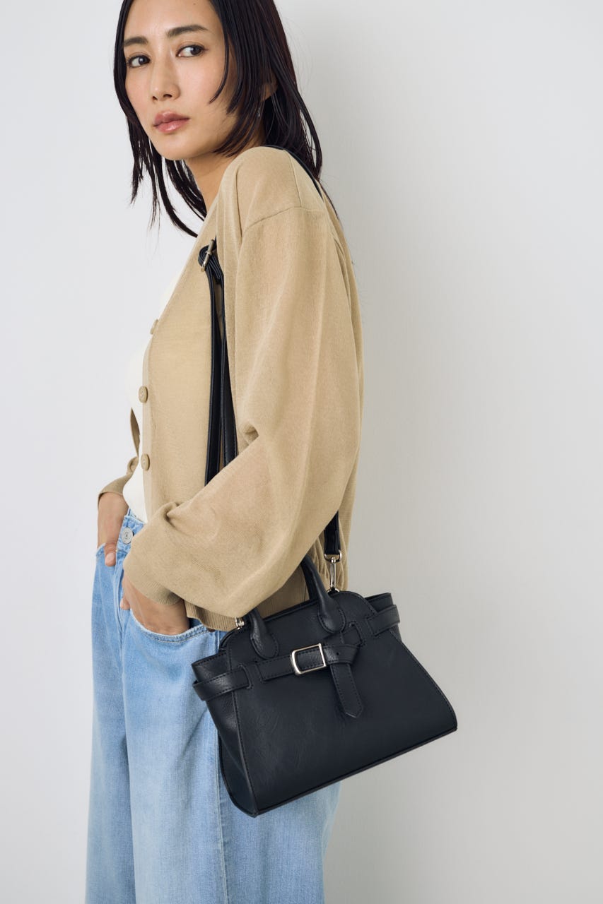 メタルパーツベルトミニバッグ BLK FREE