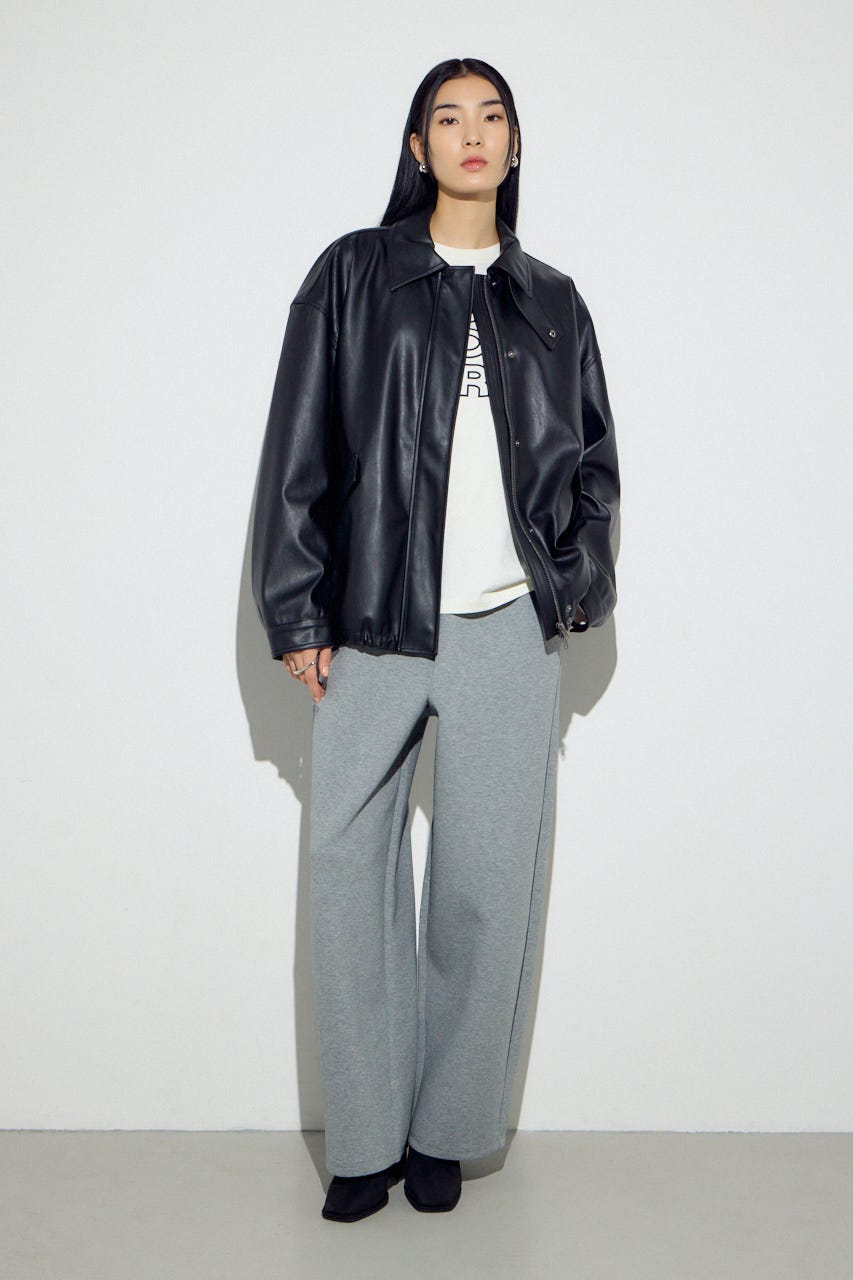 フェイクスエードショートストレッチブーツ BLK M