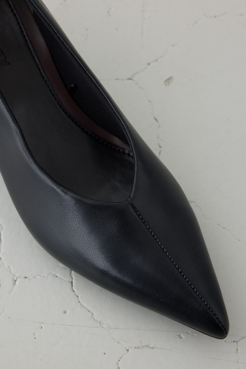 ソフトインソールポインテッドパンプス BLK M