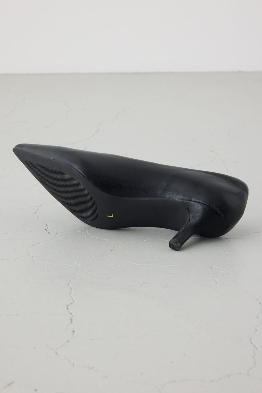 ソフトインソールポインテッドパンプス BLK M