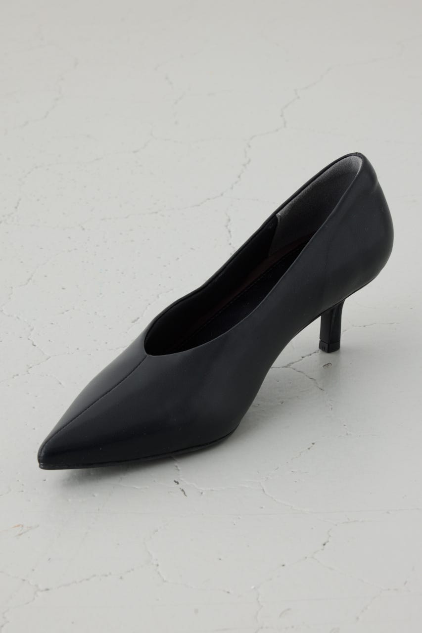 ソフトインソールポインテッドパンプス BLK M