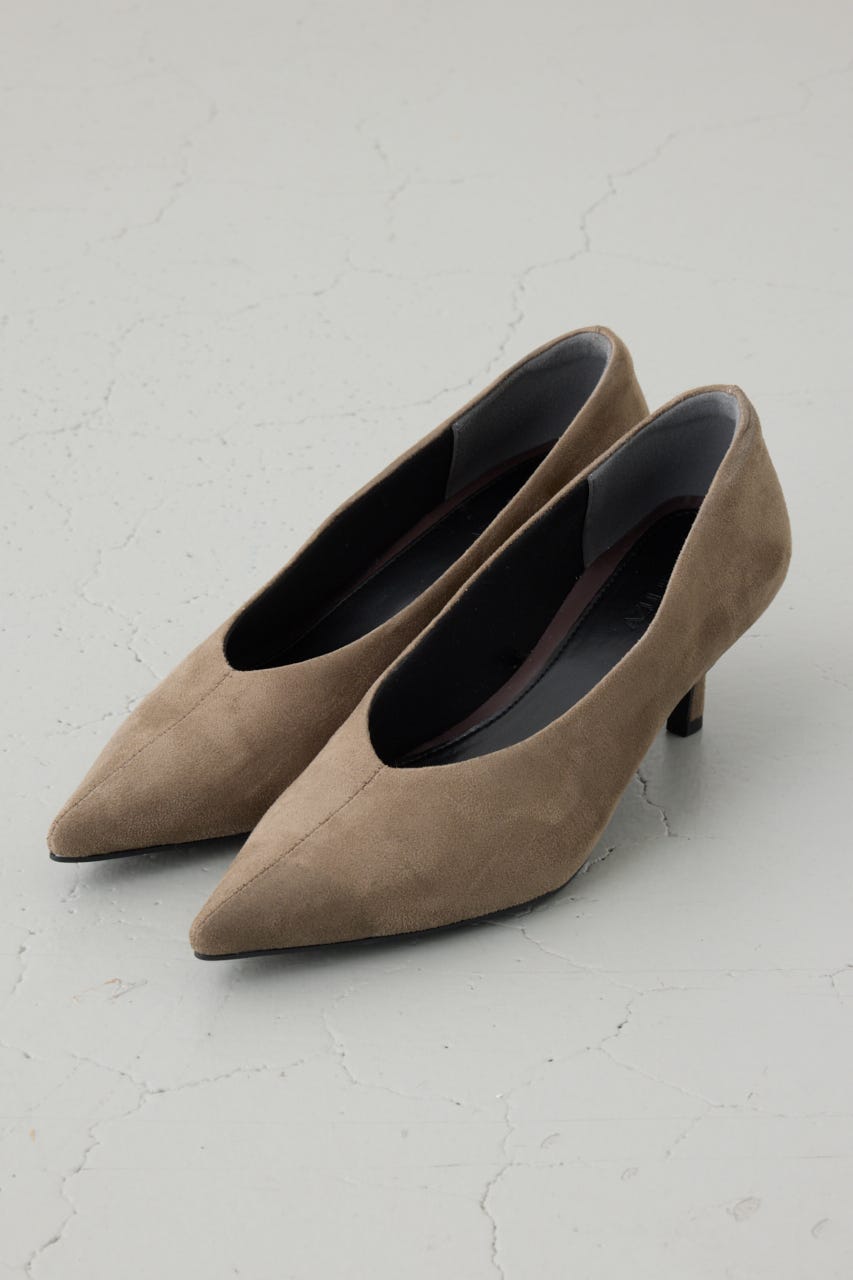 ソフトインソールポインテッドパンプス GREIGE S