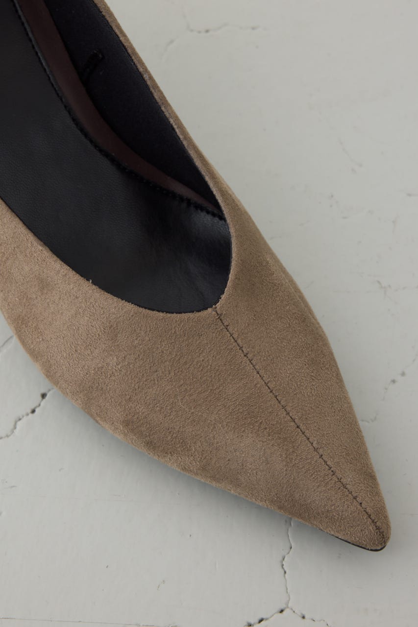 ソフトインソールポインテッドパンプス GREIGE S