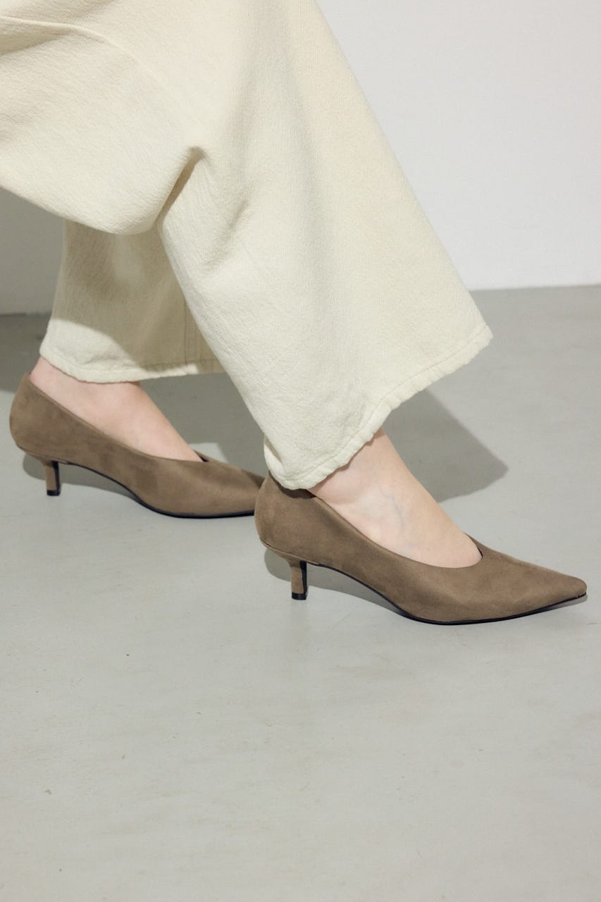 ソフトインソールポインテッドパンプス GREIGE S