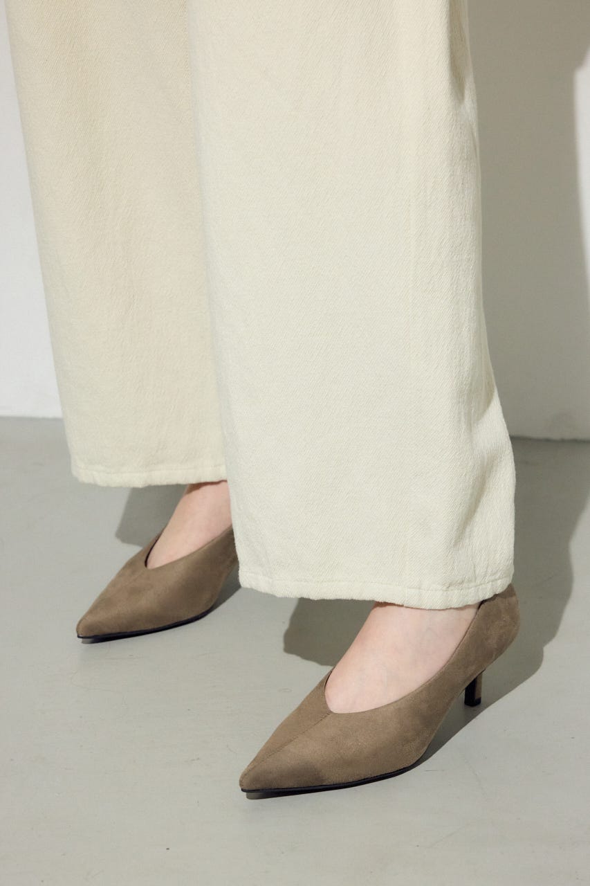 ソフトインソールポインテッドパンプス GREIGE S