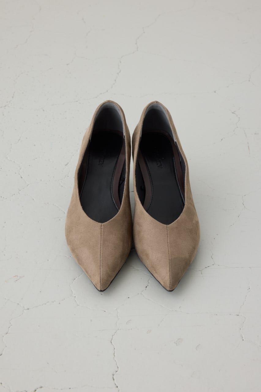 ソフトインソールポインテッドパンプス GREIGE S