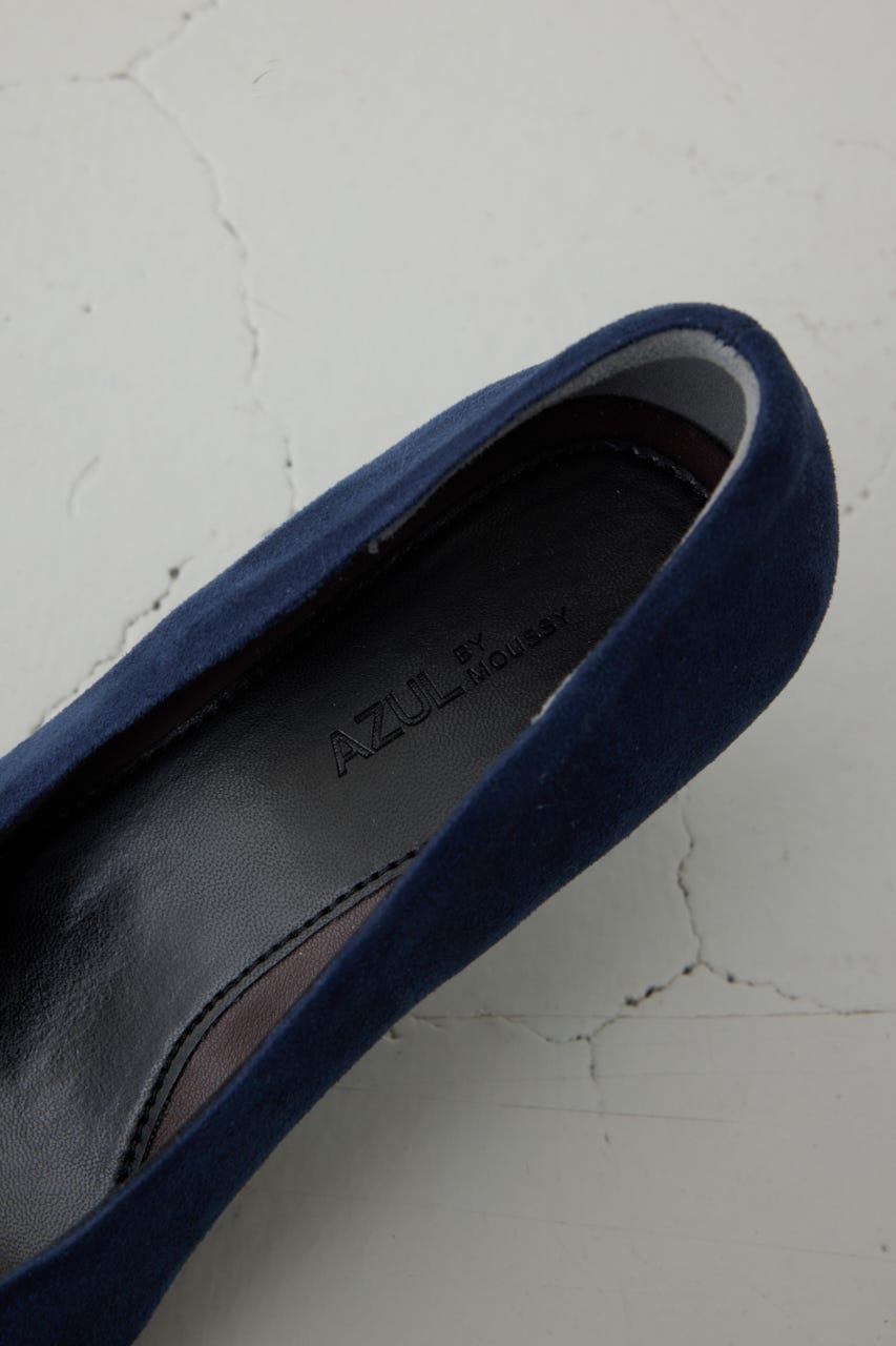 ソフトインソールポインテッドパンプス NVY L