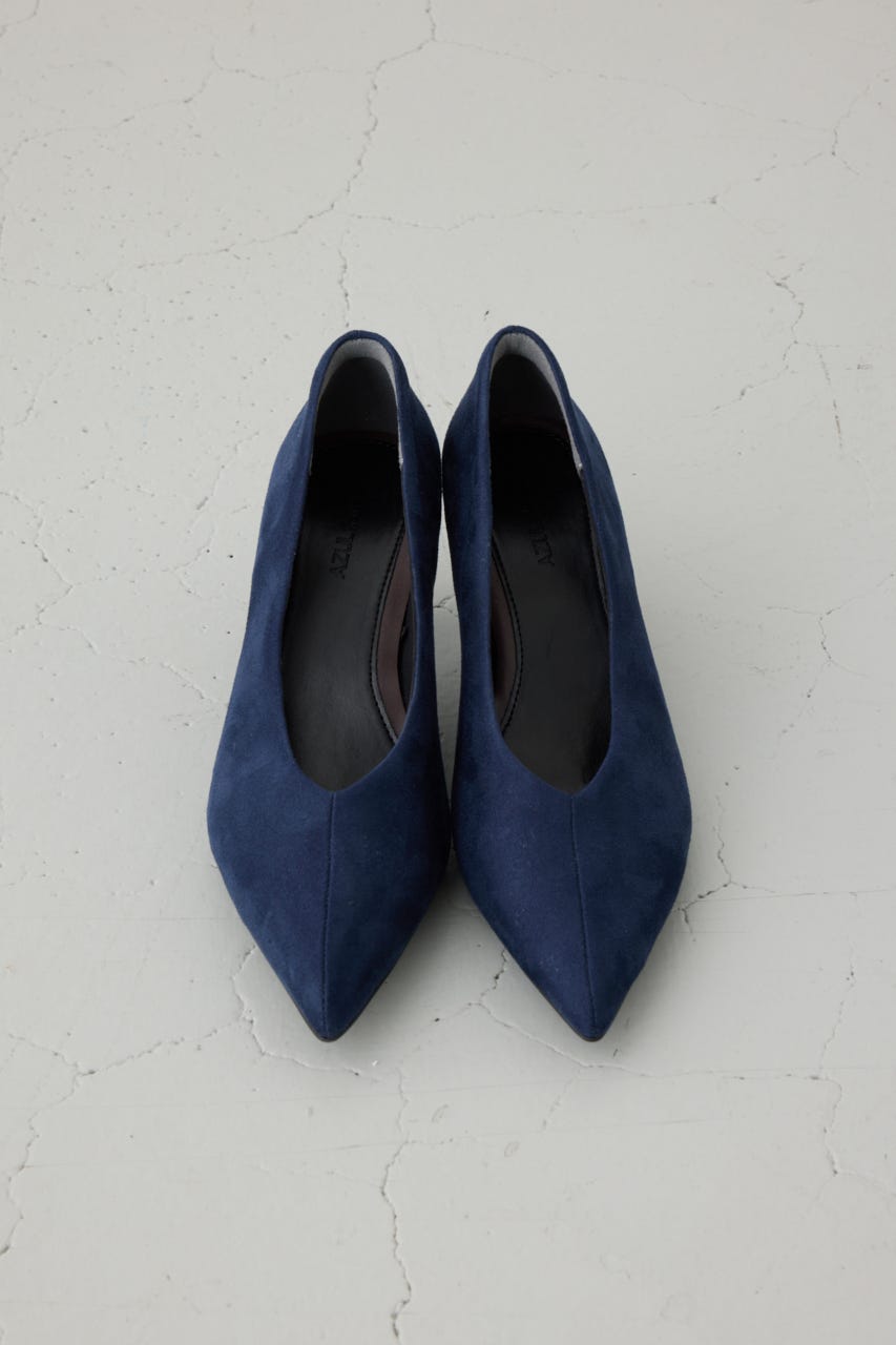 ソフトインソールポインテッドパンプス NVY L