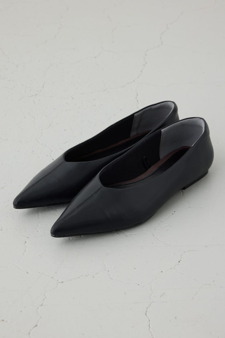 ソフトインソールローヒールパンプス BLK S