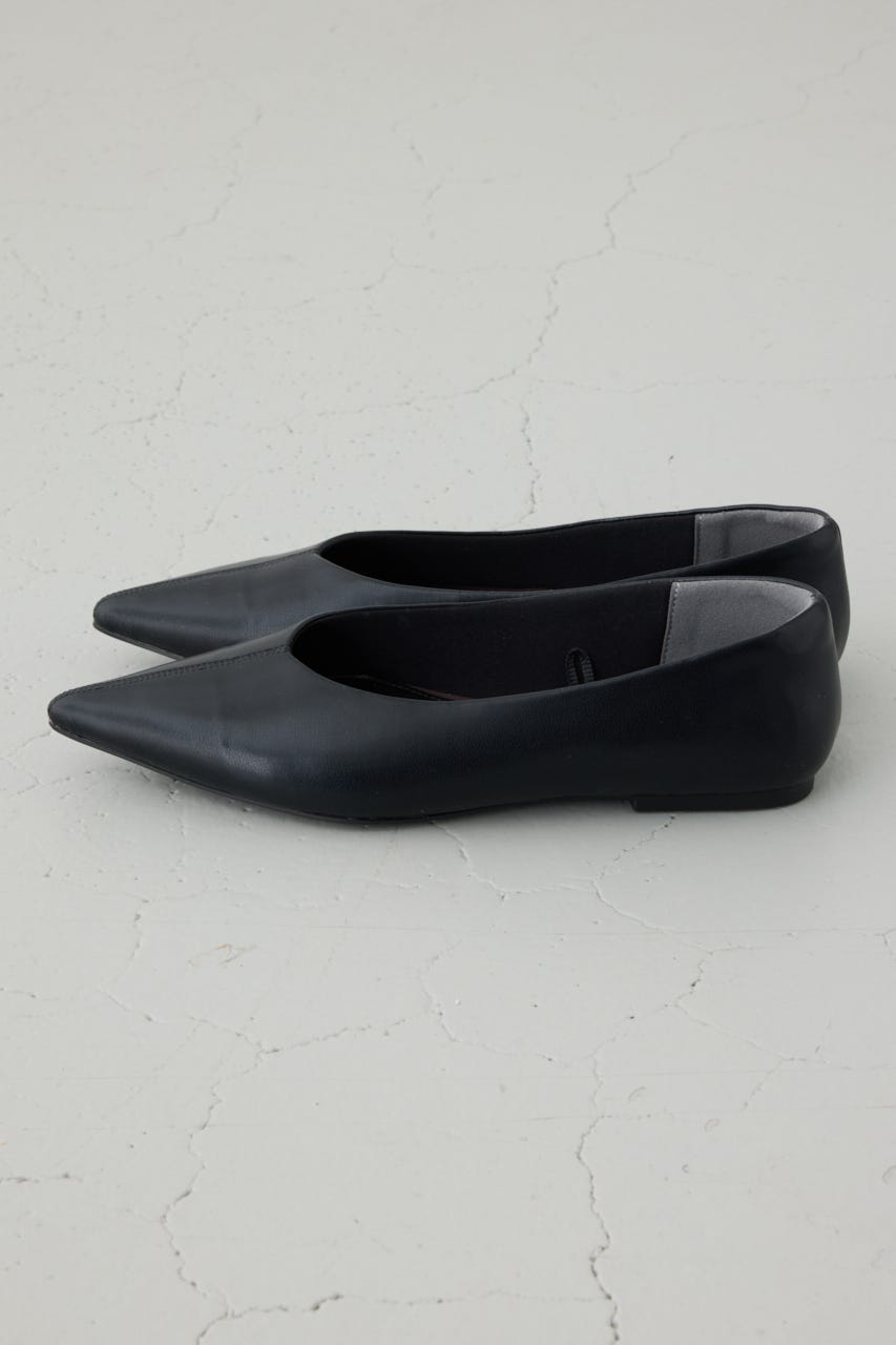 ソフトインソールローヒールパンプス BLK S