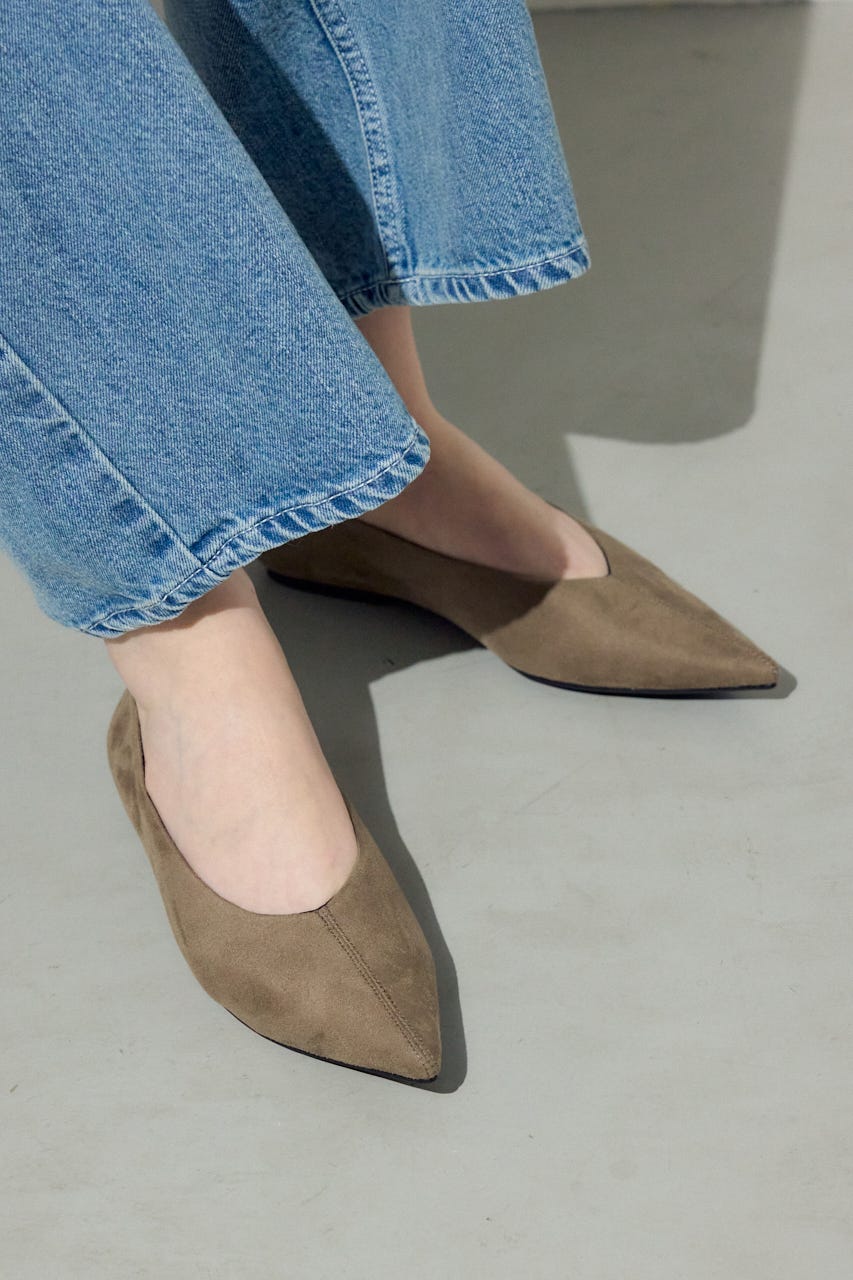 ソフトインソールローヒールパンプス GREIGE M