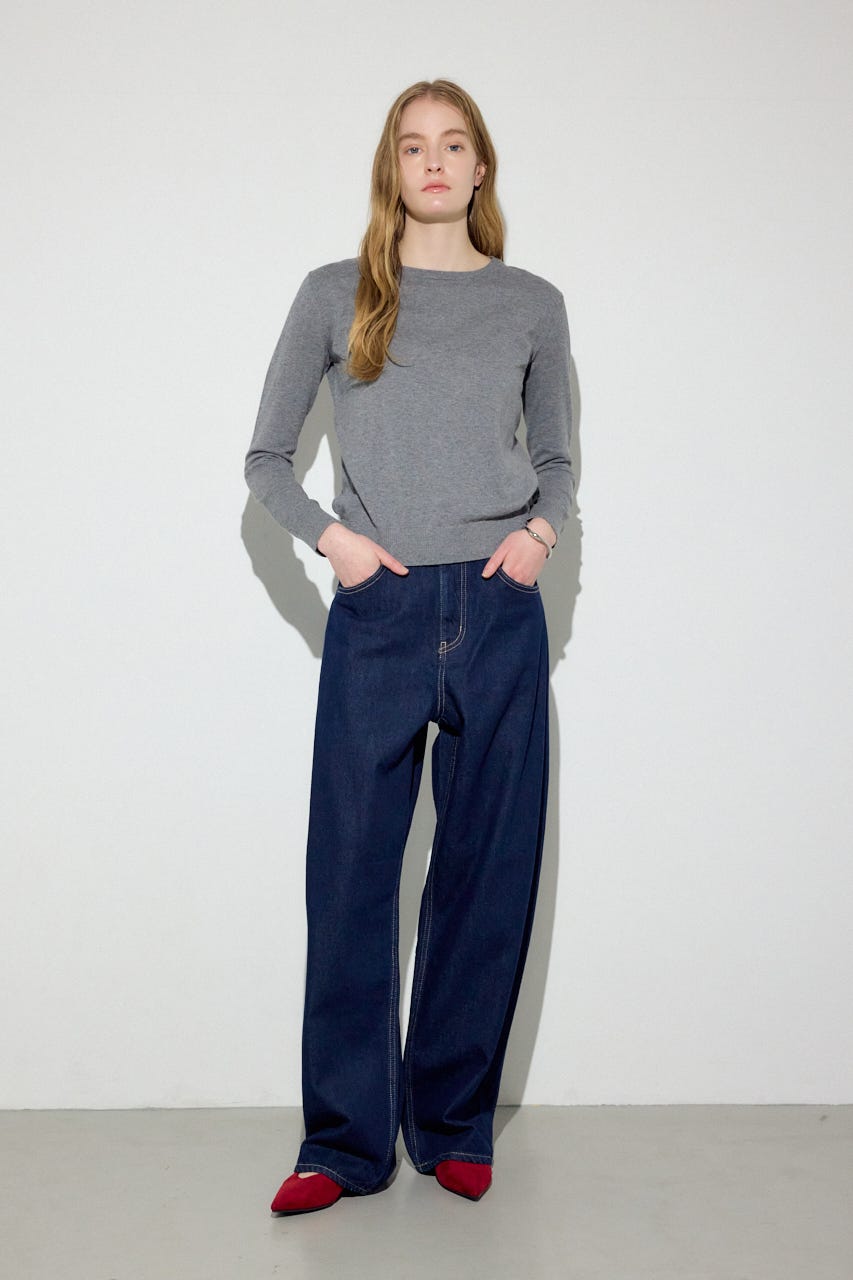 ソフトインソールローヒールパンプス RED S