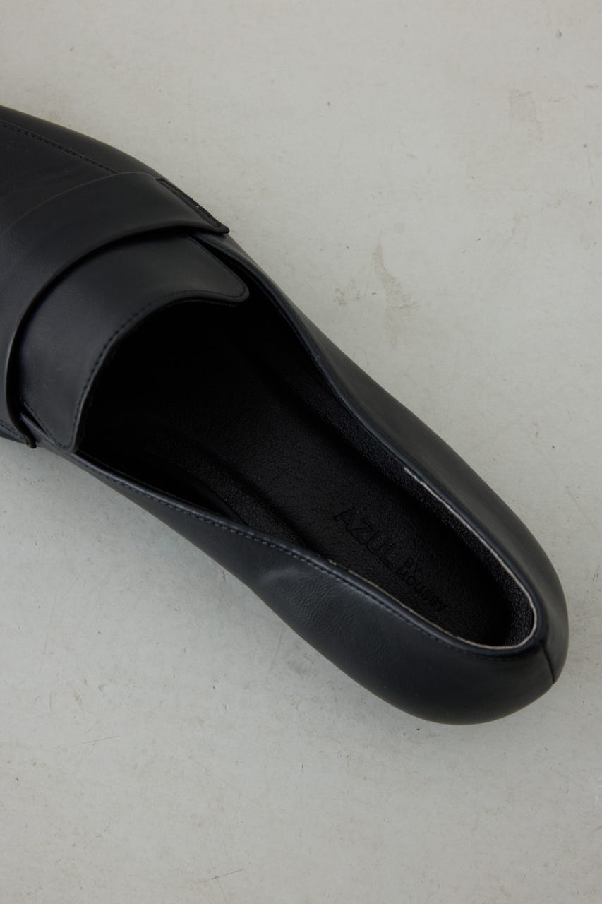 ポインテッドトゥローファー BLK S