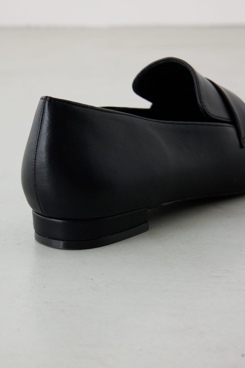 ポインテッドトゥローファー BLK S