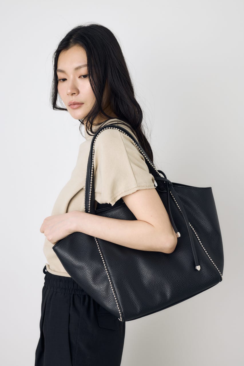 ボールチェーントートバッグ BLK FREE