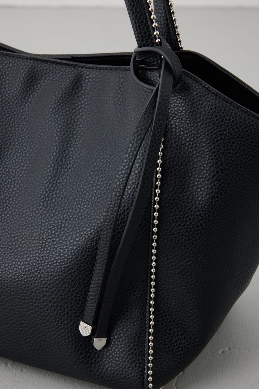 ボールチェーントートバッグ BLK FREE